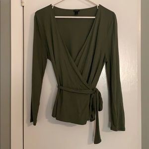 J.Crew Wrap top, Size S NWOT